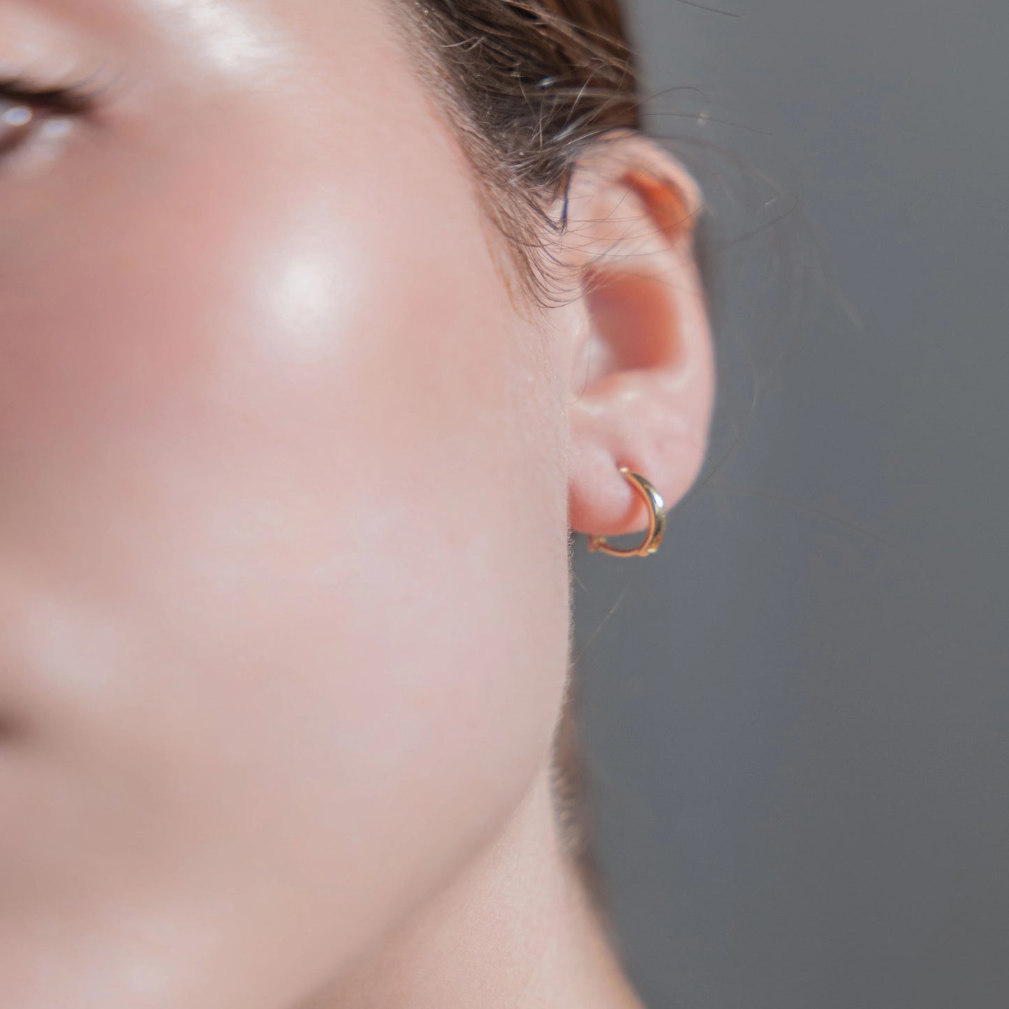 10×1.25mmスナップイヤリング 14Kゴールド 純金ピアス